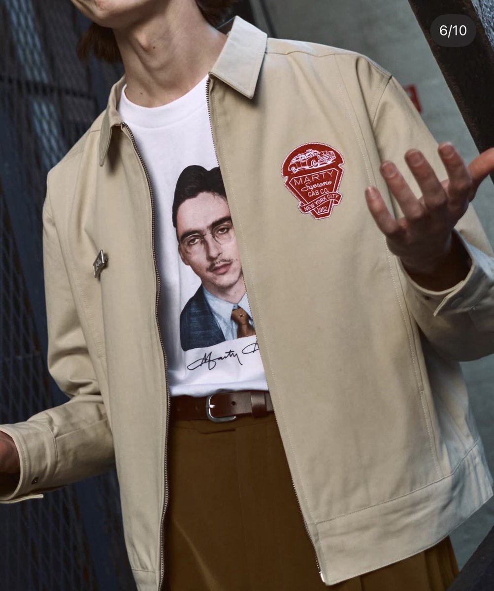 timchals's tweet image. tyler is dropping is his own marty supreme collection