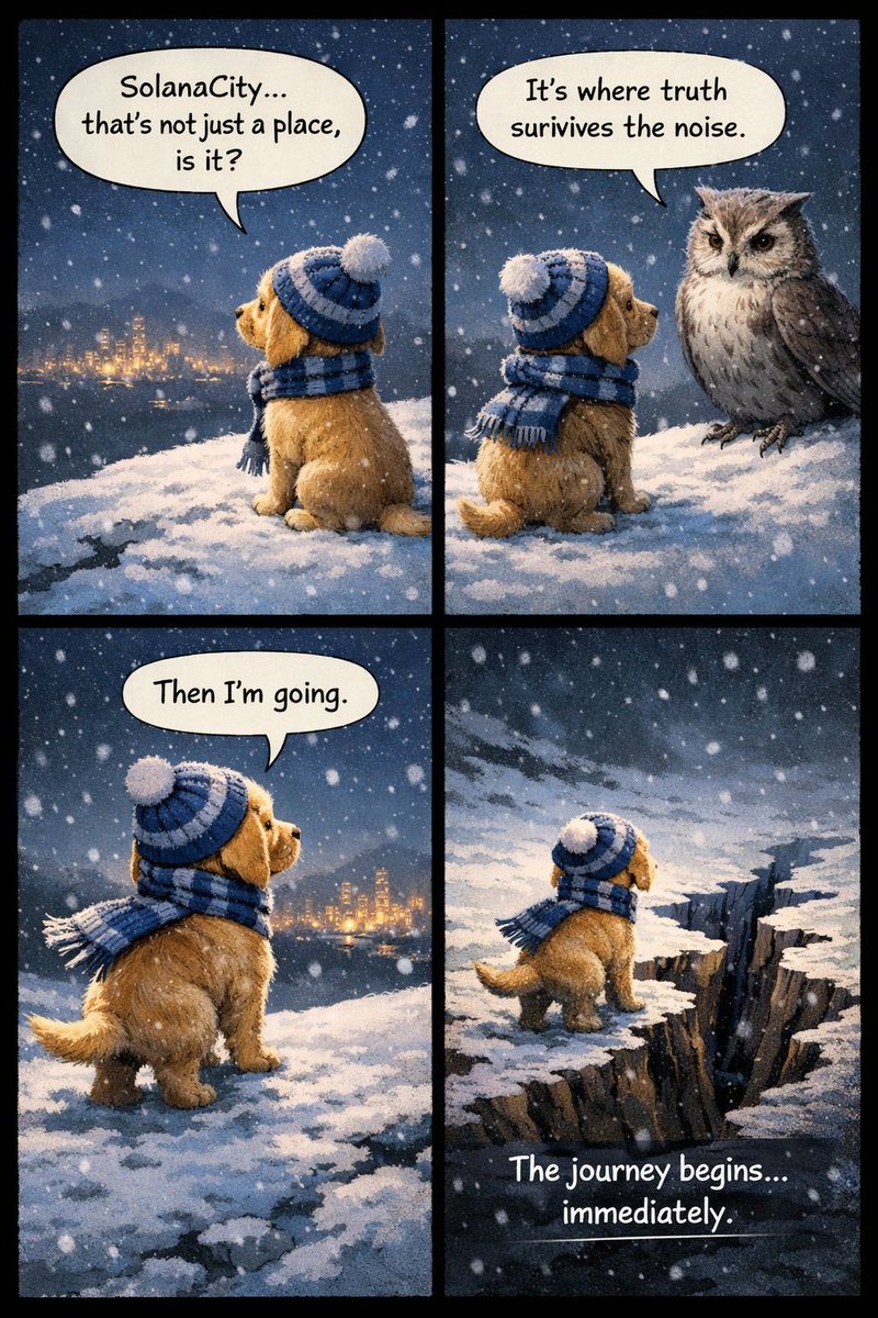 Chapter 1 - The Call.

SolanaCity isn’t just a destination. It’s a test of truth.
And $Muffin just chose his path.

Contract:
CEmyFLPZ8abe2zVxgxBYo3jrh6ZLwvzCKadMayXipump

🔥 powered by @Solana

#MuffinTheDog #Solana #CryptoStory