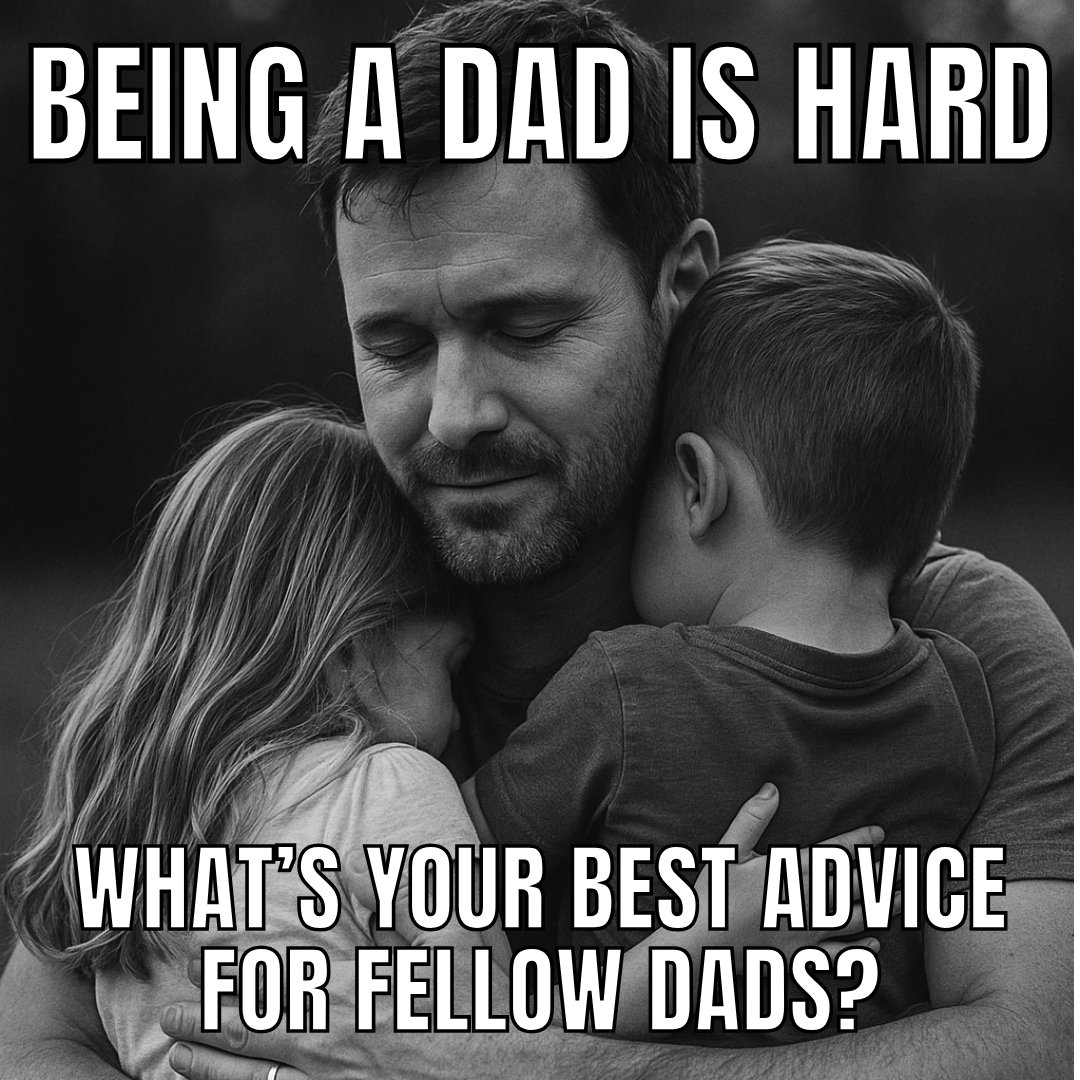 Being a dad is hard—some days more than others.

What’s one piece of advice that’s helped you along the way?
Drop it in the comments 👇