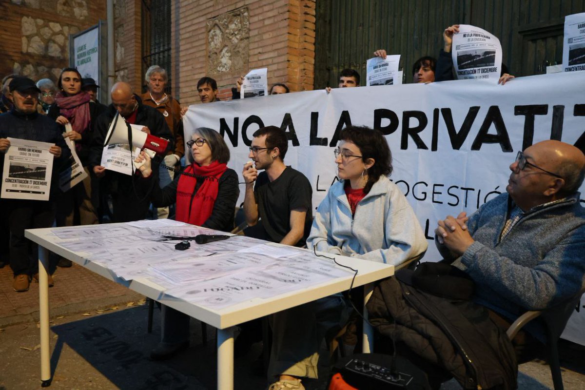 NO A LA PRIVATIZACIÓN de la antigua prisión provincial‼️

Los lugares de memoria se cuidan, se protegen, se rehabilitan y se ponen a disposición de la ciudad para su uso público. 

No se venden al mejor postor. 

<a href="/pacodelatorrep/">Paco de la Torre</a> aquí hay un barrio en pie 📣🔥