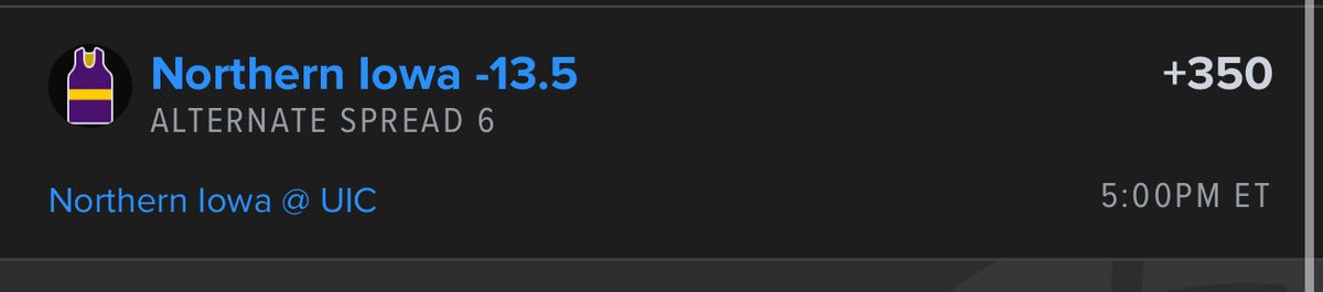 InTheLabLocks's tweet photo. 🏀CBB Straight Ladder🏀
Northern Iowa Panthers 📈
Step 1 - .6U
Step 2 - .25U
Step 3 - .15U
Step 4 - .10U
Let’s run it! 💚 and drop a comment if tailing!
#InTheLabLocks🧪🥼 https://t.co/0lUv9NBoU6