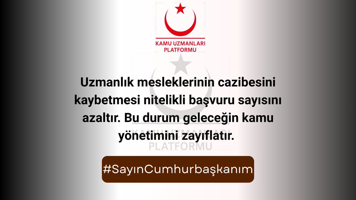 kamu_uzmanlari's tweet image. #SayınCumhurbaşkanım