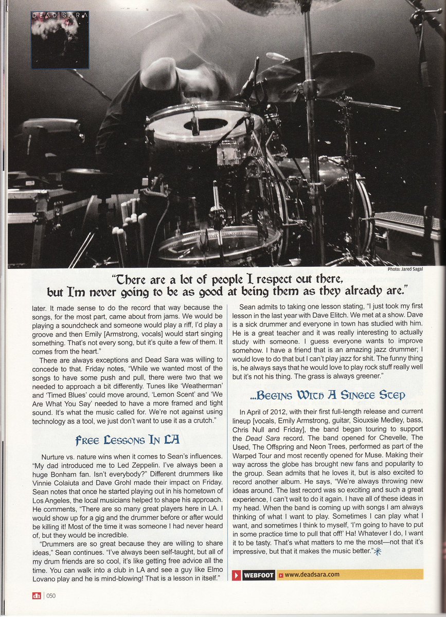 TheDEADicated's tweet image. Happy Birthday Sean!!! 🎂✨💫🔥🎁 We love you!! Have an incredible day!! ❤️
Sharing a drumhead article featuring The King!!