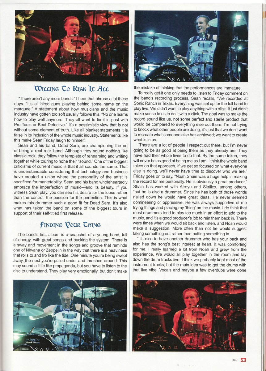 TheDEADicated's tweet image. Happy Birthday Sean!!! 🎂✨💫🔥🎁 We love you!! Have an incredible day!! ❤️
Sharing a drumhead article featuring The King!!