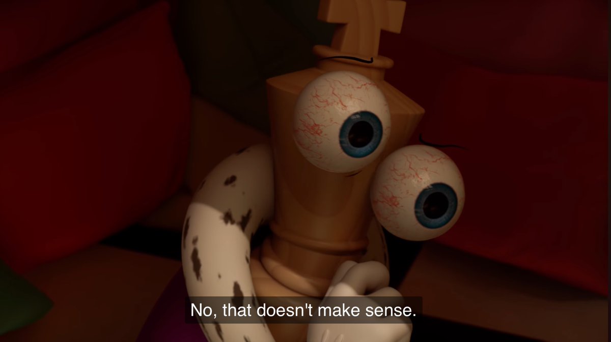 when they tell Kinger they found an exit, without even telling him anything about their plan, he’s immediately like “That doesn’t make sense”

if anyone would know that they have nothing to escape to, it’s him