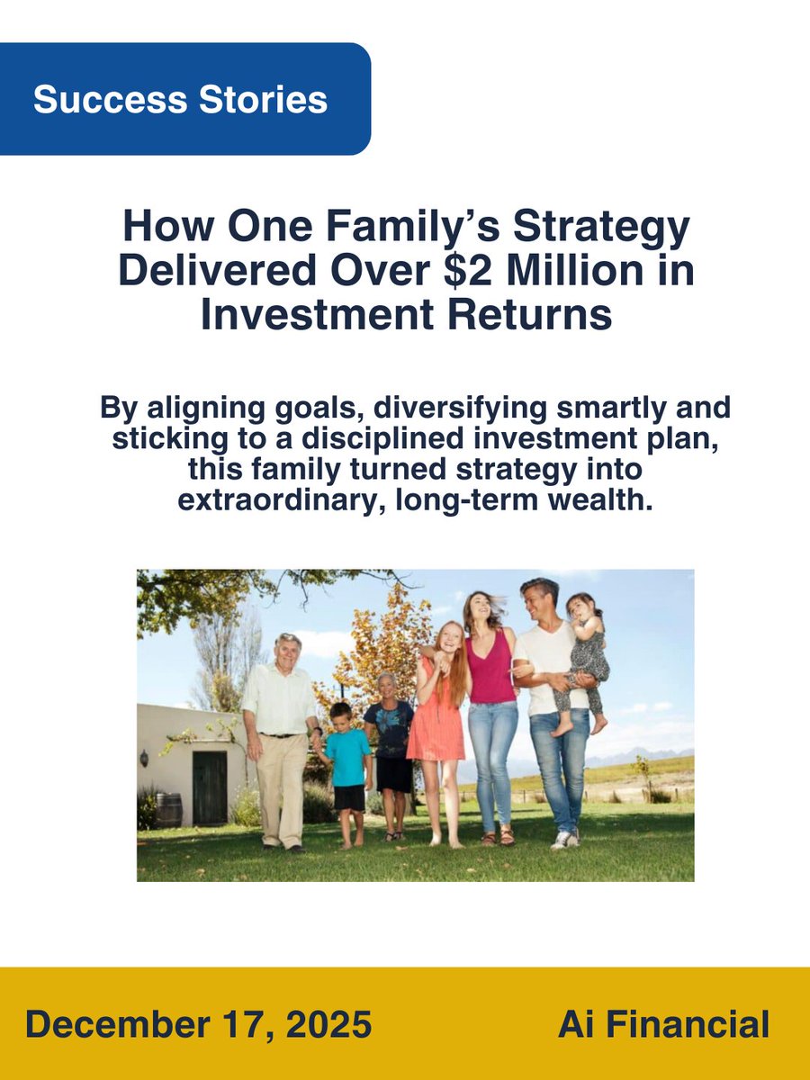 AI_Financial_PG's tweet photo. They treated investing like a long game, not a gamble — and it paid off with $2 million in returns.

See the strategic moves this family used to build serious wealth.

👉 https://t.co/Nfn85vejEq

#Investing #WealthBuilding #SmartMoney #FinancialFreedom #SuccessStory https://t.co/luVHsVZmZs