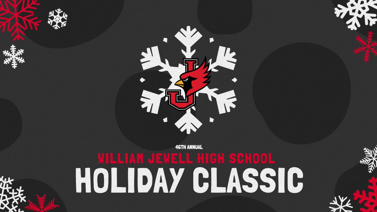 JewellClassic's tweet image. It's that time of year!

The brackets for the 46th edition of the High School Holiday Classic are here!

🔗 JewellCardinals.com/HolidayClassic