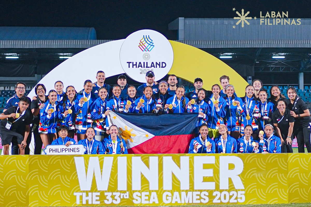 This GOLDEN moment is yours. FOREVER, FILIPINAS. 🇵🇭 #LabanFilipinas #SEAGames2025