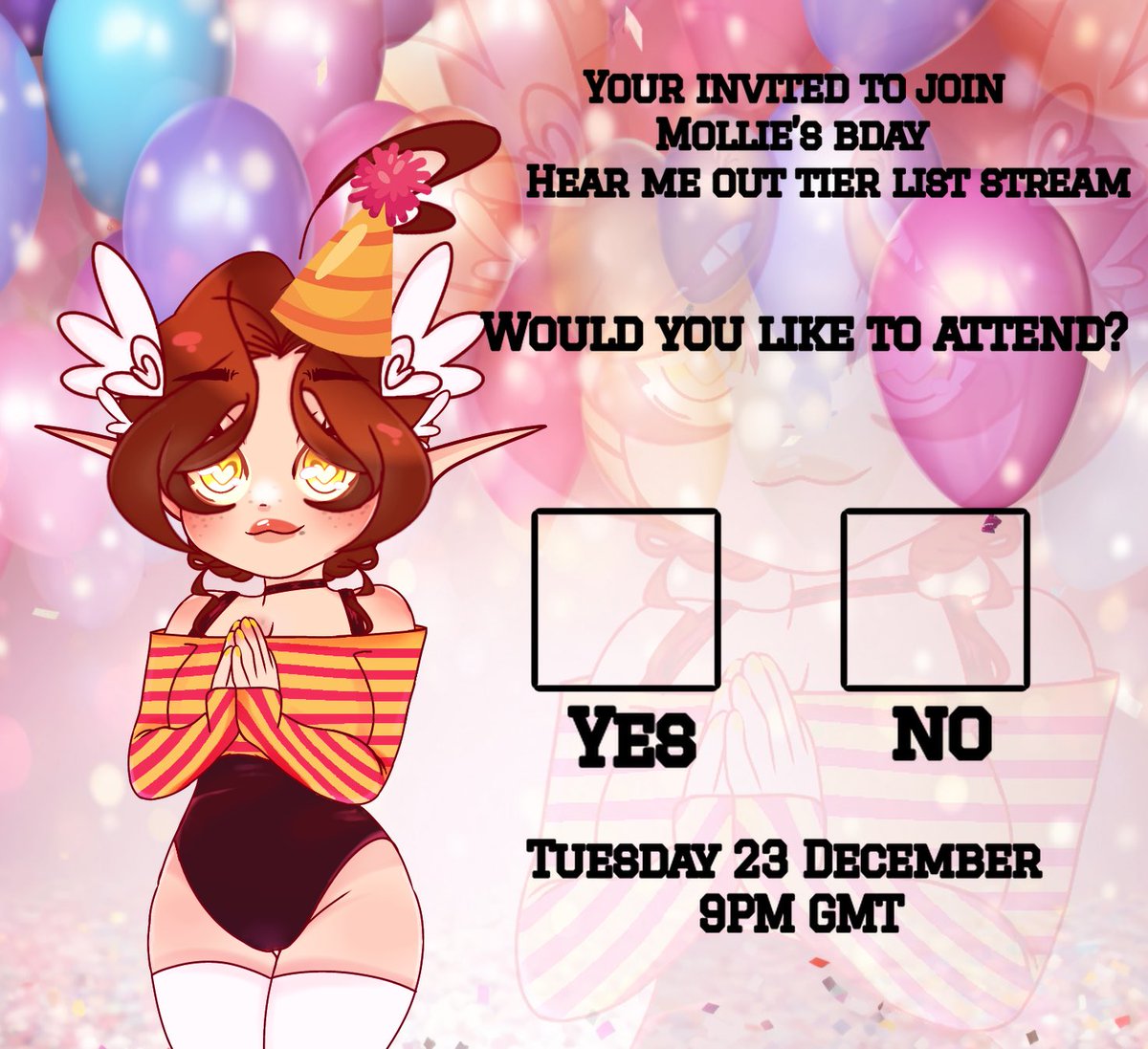 Calling all moots!! Drop all your hear me outs either in discord dms or down below this post! 🎂🎉🎈🎁🎊