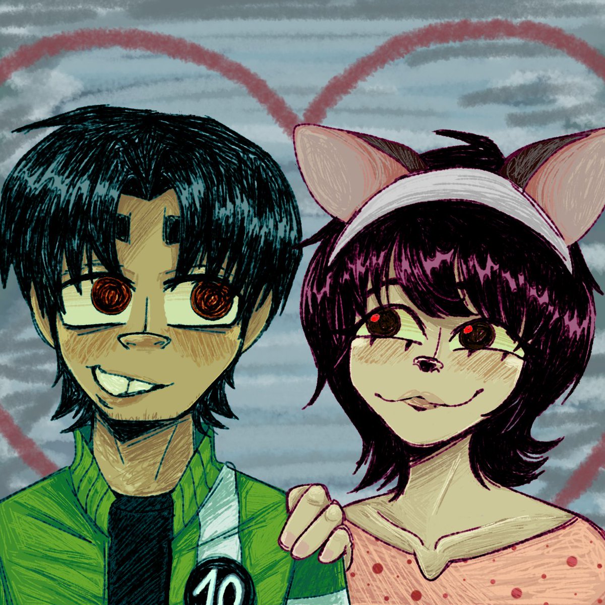 SeleneBuns's tweet photo. Mi novio y yo con cosplays 🐈‍⬛🌈❣️ https://t.co/Tg1P6Rv7Ux