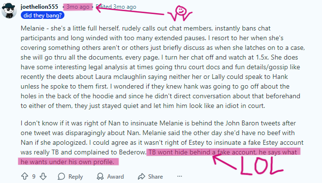 This person may still be a turtle humper, who knows.  But this just gave me a laugh

Oh what can change in just a few months...