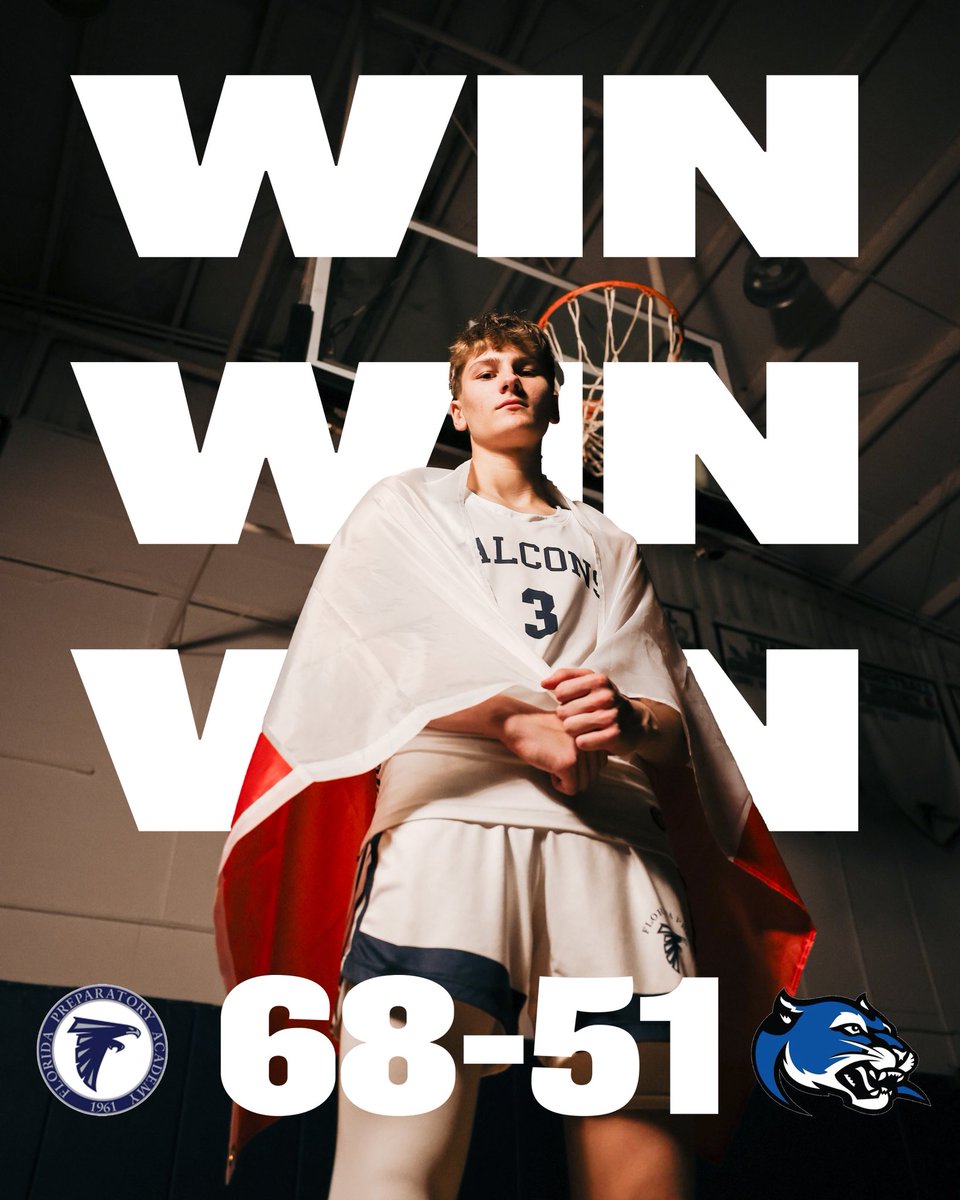 FloridaPrepMBB's tweet photo. Falcons picked up win last night at home against Heritage 68-51 

Back in action on Friday 12/19 at home against Brevard Heat at 6pm. 

#GoFalcons https://t.co/GH3MAnT3he