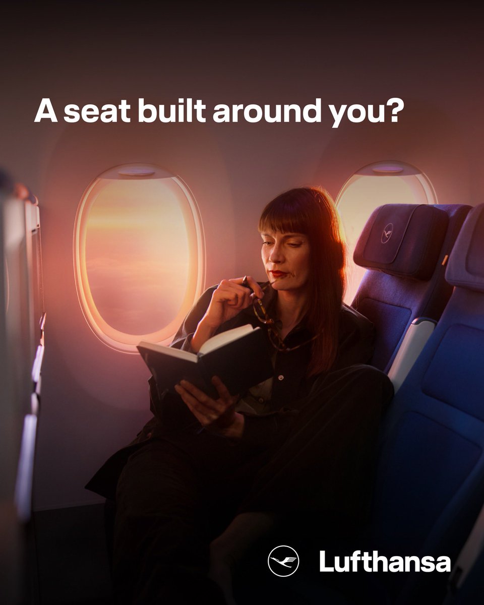 Lufthansa_India's tweet image. The new Lufthansa Allegris seat redefines comfort. Ergonomic design, an adjustable headrest, more legroom, redefined privacy, and thoughtful details make relaxation effortless. 

Book here: lufthansa.com/in/en/discover…

#Lufthansa #LufthansaAllegris