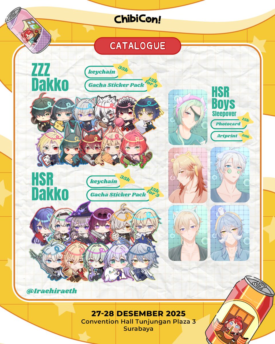 Iraehiraeth's tweet photo. UPDATED #CHIBICON CATALOGUE &amp; NEW ITEMS preo-orders open. GET YOUR BOOBAS NOW at K 9-10 [Likes, share &amp; saves are appreciated ❤️]
#creatingcreators #chibicon2025
pt. 1 https://t.co/f8petyntxS