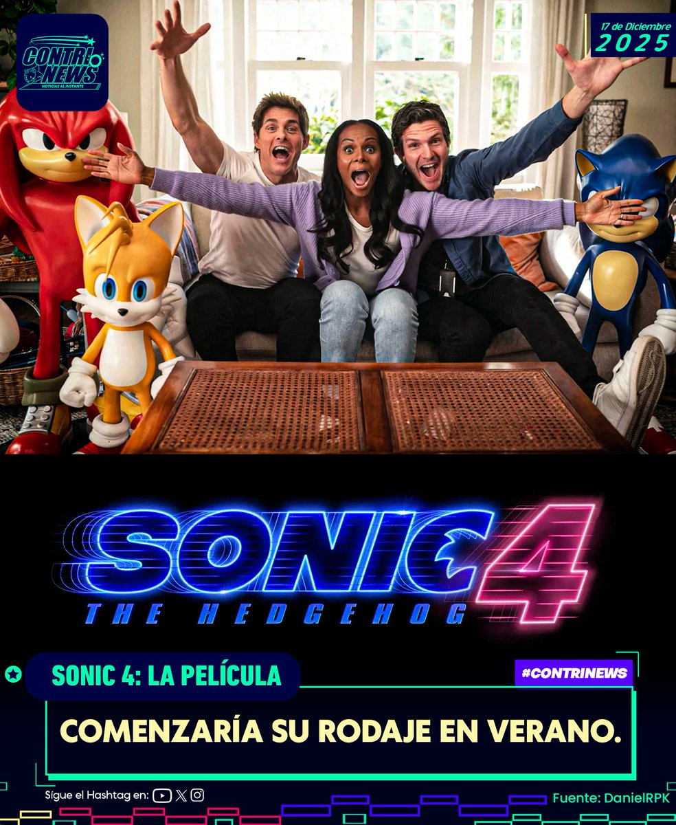 contriteorb4's tweet photo. #CONTRINEWS 
El leaker DanielRPK comenta que #SonicMovie4 iniciaría su rodaje en verano de 2026 (Junio - Septiembre) 
¿Volverá Jim Carrey? ¿tendremos un teaser de logo?
solo queda esperar⏳ https://t.co/Tr4ma3RaQ6