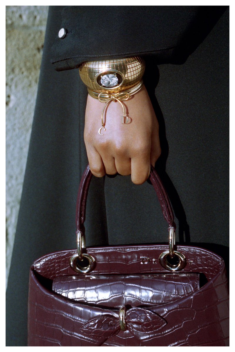 cotton candy sweet. more typeface play apart of Mr. Anderson’s Dior Fall ‘26 women’s collection. “CD” &amp; “Diamanté” crocodile embossed mules along with the hardware on his Lady Dior. precious jewels crafted in collaboration with Gio S, footwear directed by Nina Christen.