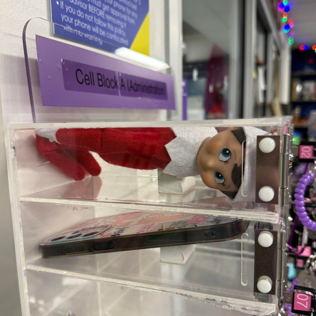 Well, looks like Santa's little helper got caught causing mischief again. #ElfOnTheCellBlock #NaughtyList