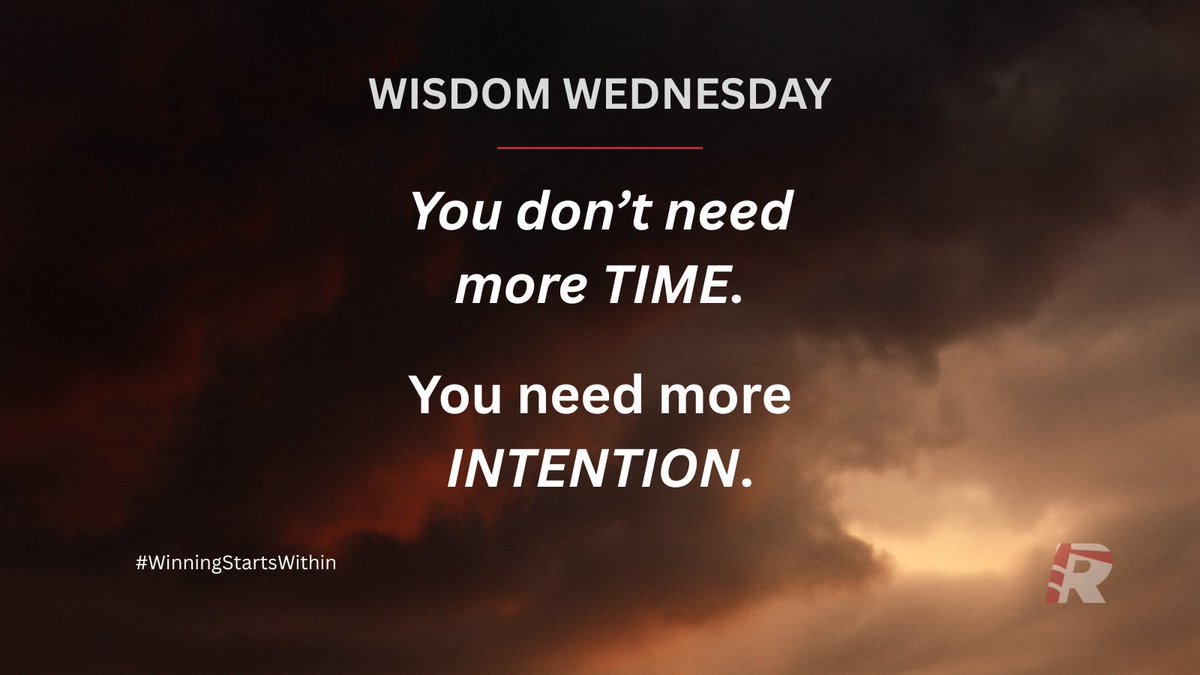 coachronmpm's tweet image. 🧘 𝐖𝐈𝐒𝐃𝐎𝐌 𝐖𝐄𝐃𝐍𝐄𝐒𝐃𝐀𝐘

You don’t need more time.
You need more intention.

Five focused minutes beats an hour of distraction — every time.

#WisdomWednesday #MentalPerformance #IntentionalGrowth #WinningStartsWithin #CoachRonMPM