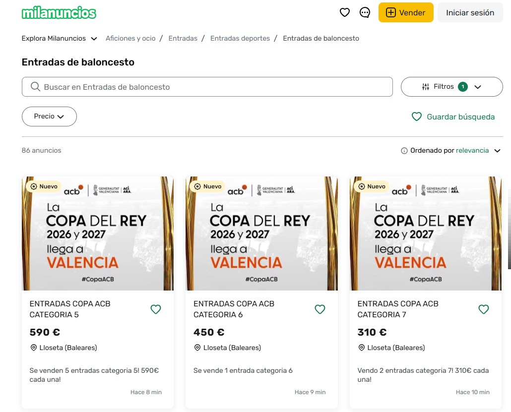 mitxi21's tweet photo. Imposible conseguir entradas para la copa. Pero esto como se come @ACBCOM? https://t.co/9P41ldZoUa