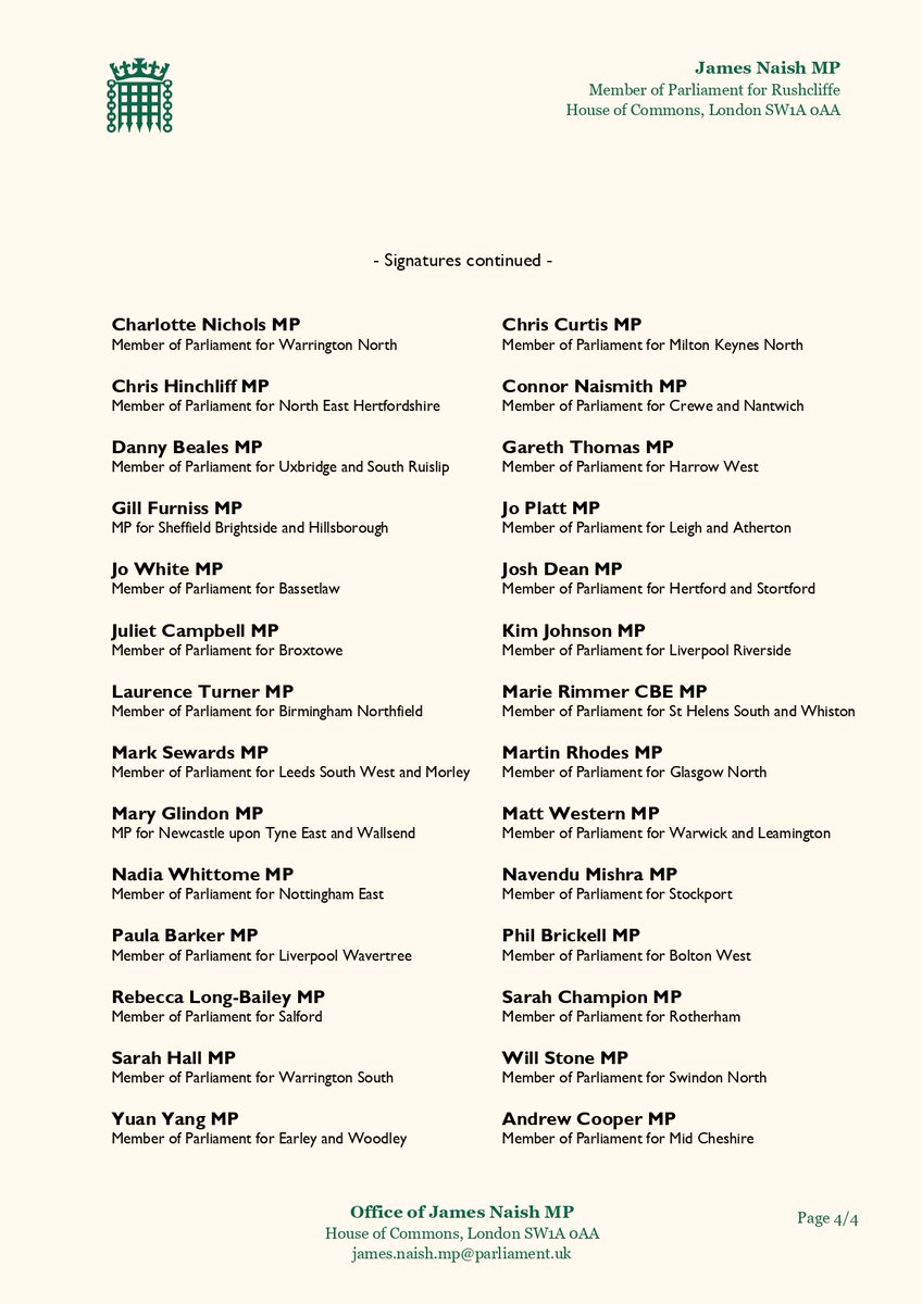 👏👏<a href="/thecfhk/">The Committee for Freedom in Hong Kong Foundation</a> fully support and endorse this letter to <a href="/ukhomeoffice/">Home Office</a> from 34 <a href="/UKLabour/">The Labour Party</a> MPs expressing serious concern regarding retroactive changes to the #HongKong BN(O) visa route.

The UK must honour its obligations under the Sino British Joint Declaration and protect