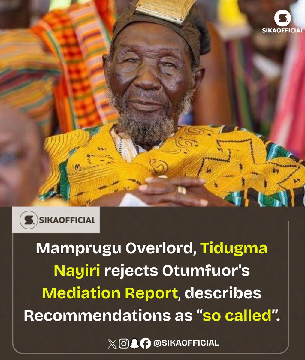 SIKAOFFICIAL1's tweet photo. Mamprugu Traditional Council releases statement rejecting Otumfuor’s Mediation Report and government’s enforcement of its recommendations. https://t.co/ZXV44fFdHn