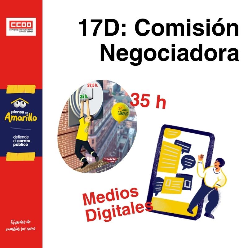 📢📮 17D | Comisión Negociadora

Nuevo Modelo Operativo: CCOO frena la imposición ✋ y condiciona cualquier implantación a mejoras salariales 💶 y jornada de 35 h ⏱️

👥 Habrá Mesa Técnica, pruebas piloto acotadas y negociación real

#Correos #35h

postal.fsc.ccoo.es/noticia:745163…