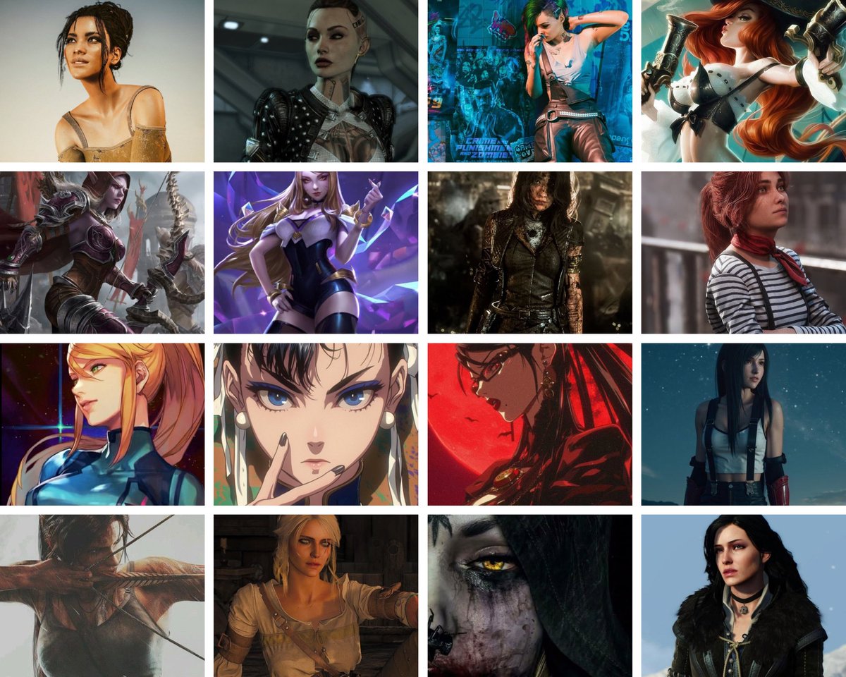 Kafikene's tweet image. Some of my fav video games’ ladies 
#gaming #gamedev #videogames