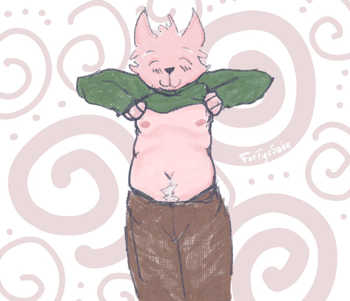 forfigssake's tweet image. he has something important to show you