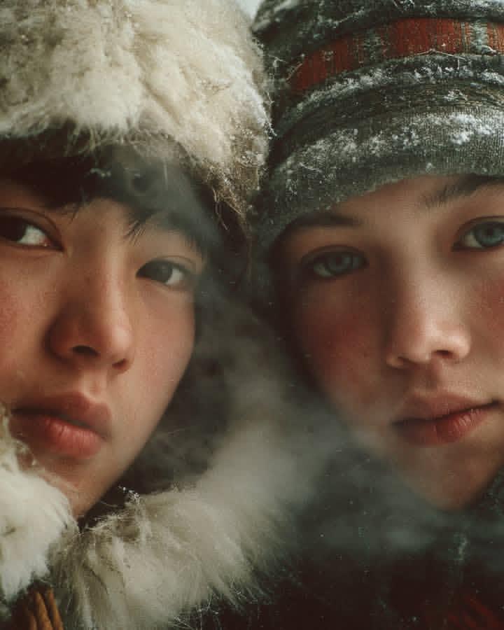 Whispers of Winter: A Portrait of Frosted Beauty