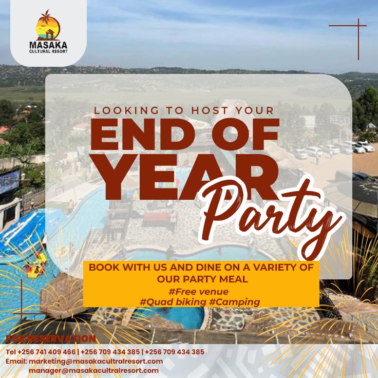 sanyukatv's tweet photo. Plan your end-of-year celebration effortlessly at @MasakaResort. Enjoy a free venue, great meals, and fun activities like quad biking and camping for a truly memorable experience.

For bookings, call +256 741 409 466 / +256 709 434 385.

#MasakaCulturalResort #SanyukaUpdates https://t.co/7aVSDxgq8D
