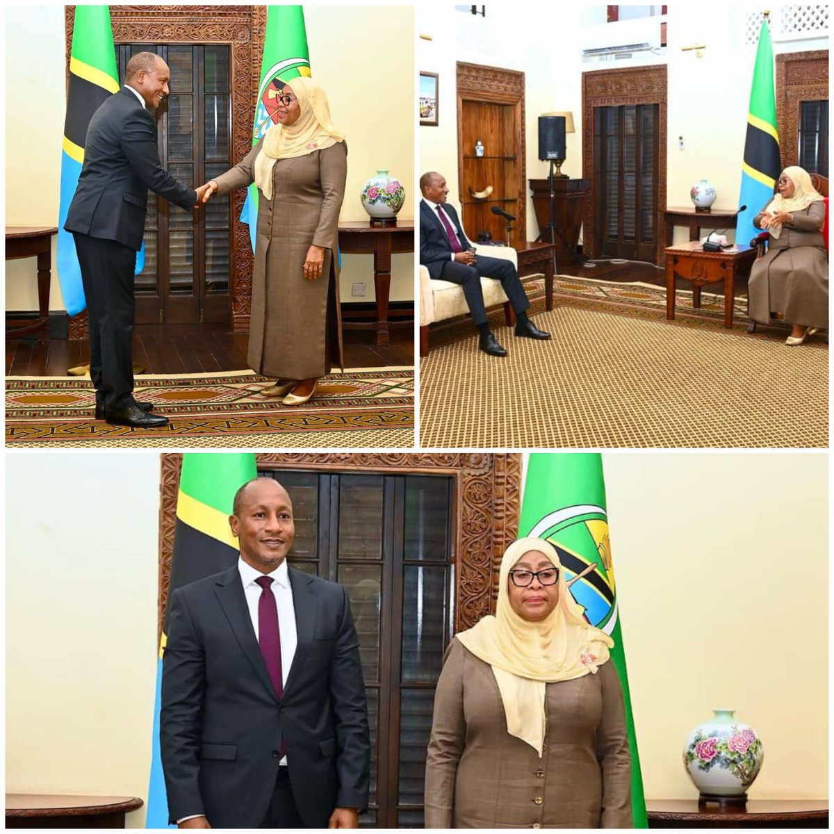 Rais Dkt. Samia Suluhu Hassan amekutana na Balozi wa Kenya anayemaliza muda wake, Mhe. Isaac Njenga, Ikulu Dar es Salaam, kujadili kuimarisha uhusiano wa kibiashara na uwekezaji kati ya Tanzania na Kenya.
#Tanzania #Kenya #Uwekezaji