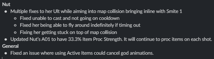 Handful of hotfixes went out in the last 24hrs.