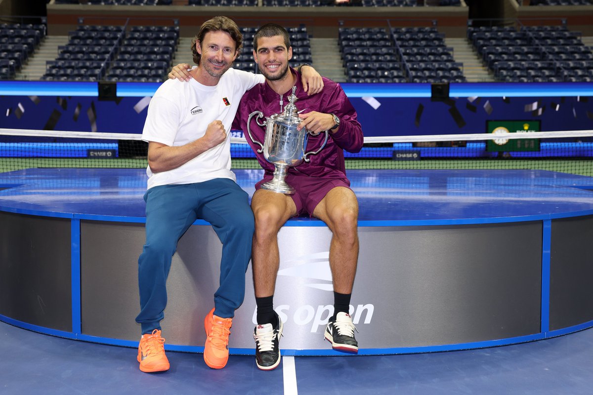In 2018, Ferrero turned down Halep, Thiem and Del Potro to coach a 15-year-old Alcaraz. A beautiful, unselfish inaugural act of trust, reciprocated exponentially.

In 2025, they won their fifth and sixth Slams before the seven-year itch, parting ways on top.

Gracias, JCF &amp; CA 🫶