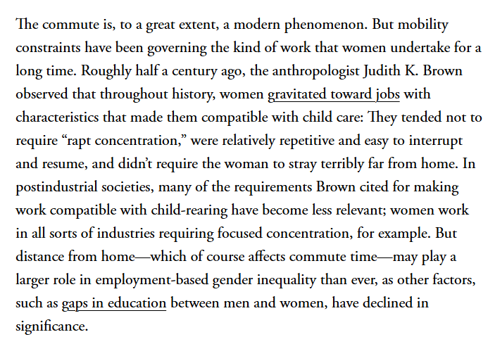This is one of those rare bodies of research where everything points in the same direction. Historically. Cross-nationally. No matter how you slice it: commutes are bad for moms!