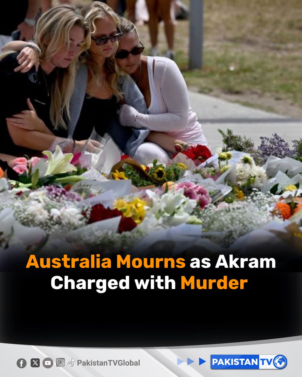 PakTVGlobal's tweet image. #Sydney grieves 15 lives lost in Bondi Beach shooting.
Akram faces multiple murder and terrorism charges.

#SydneyAttack #BondiBeach #Victims #NaveedAkram #BreakingNews #PakistanTV #PakistanTvglobal