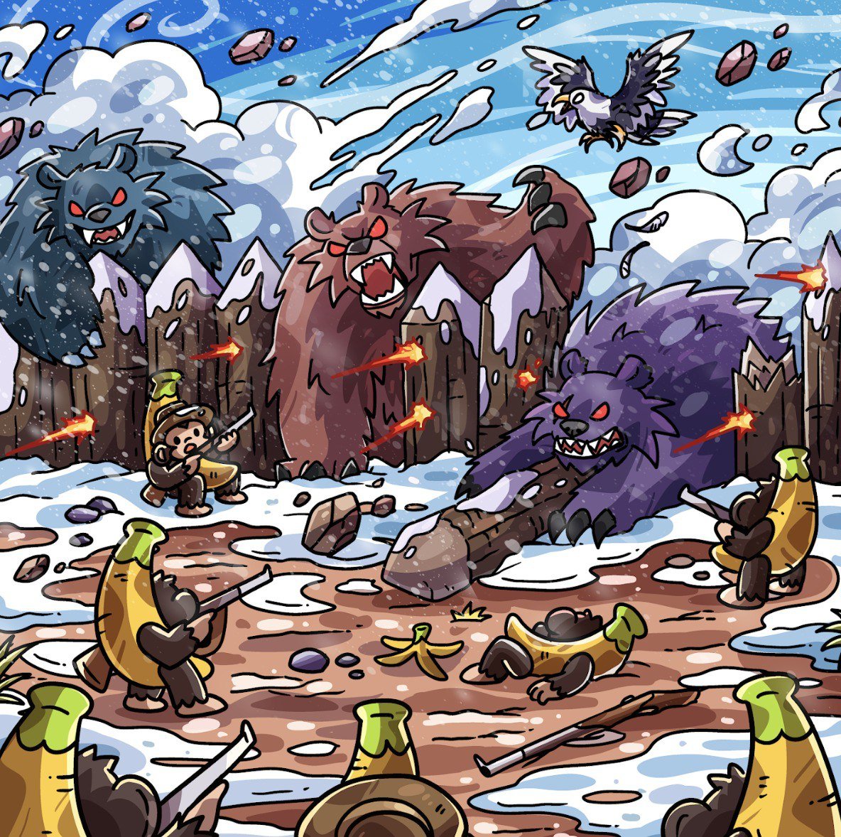 bananagun's tweet photo. @barkmeta not giving up with the squad

hold the line! https://t.co/59kuhyfCMI