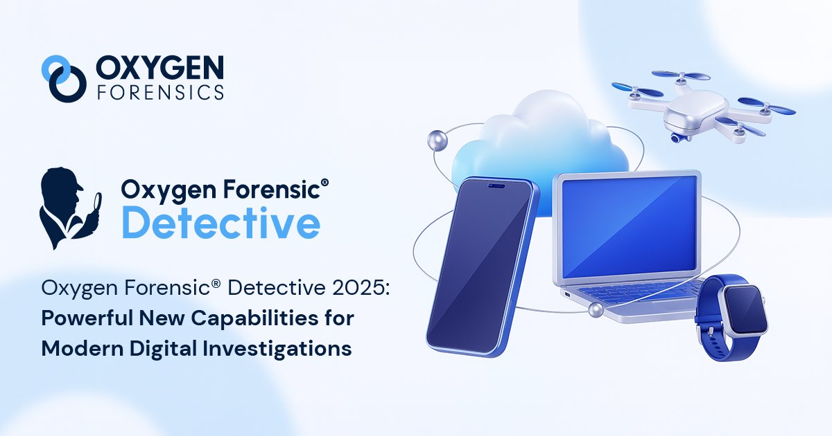 What’s new in Oxygen Forensic® Detective 2025?

* Expanded mobile extraction
* Deeper cloud evidence access
* Stronger passcode recovery
* Enhanced computer forensics

See how the latest updates help investigators work faster &amp; smarter in this #Oxygenblog: bit.ly/48VCz3f