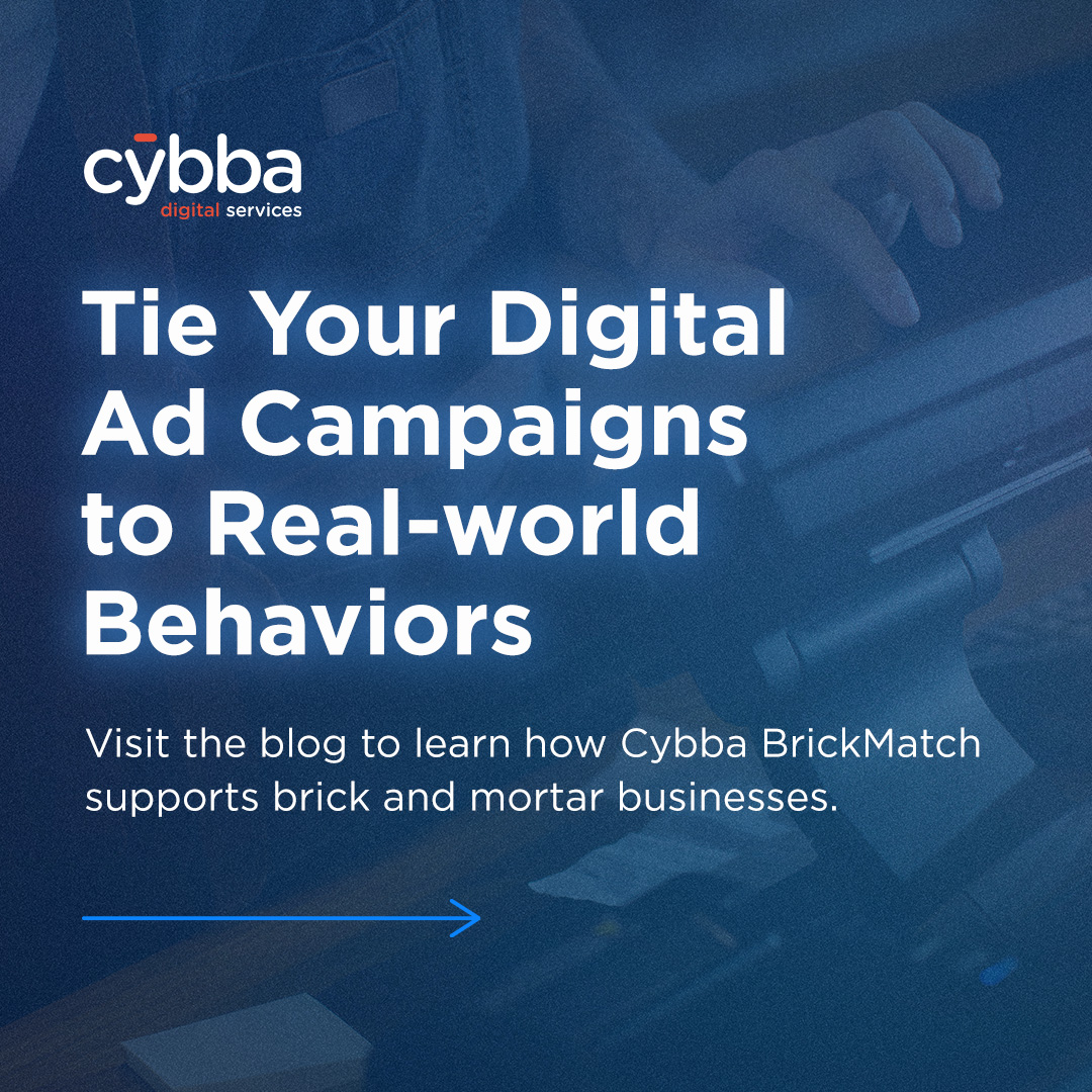 If your business relies on in-store visits, you’ll want to see this. Cybba BrickMatch connects online engagement with in-store behavior across key industries. 

Read more on our blog  ➡️ bit.ly/48Oyuzn