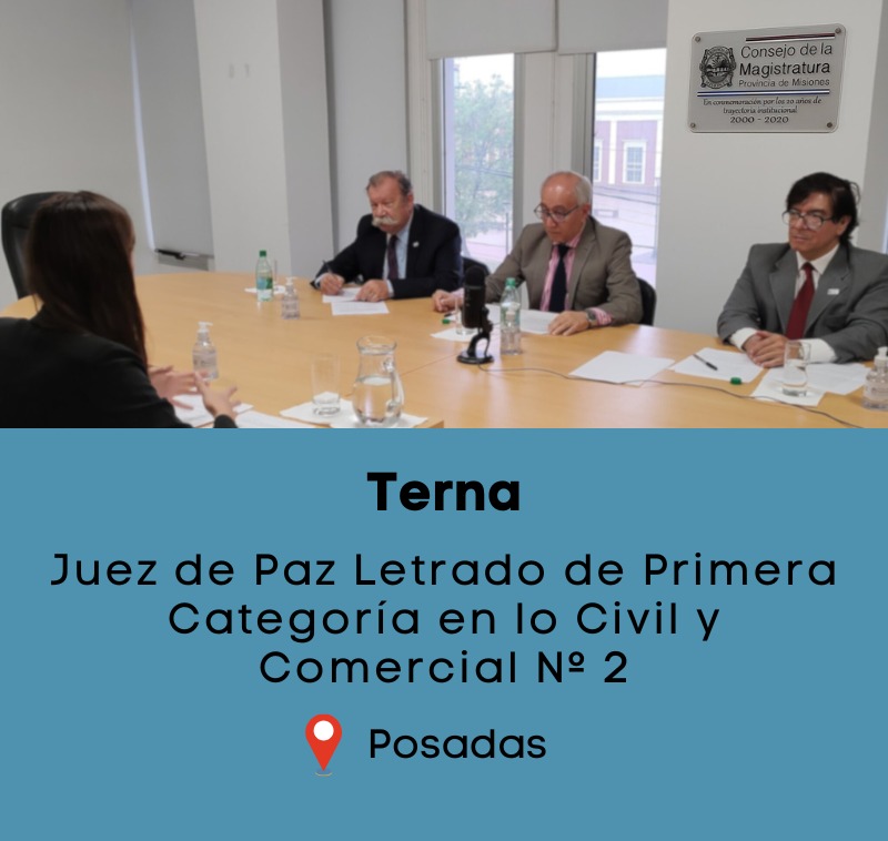 Consejo de la Magistratura de Misiones tweet media