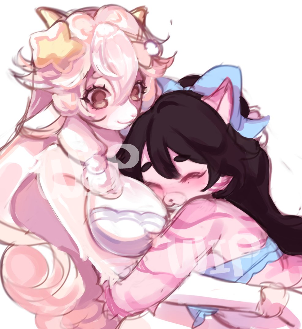 fleurrelle's tweet photo. Work in process cus im attempting to paint :3 felt like changing my fursonas hair color too https://t.co/DP9gFL3cnL