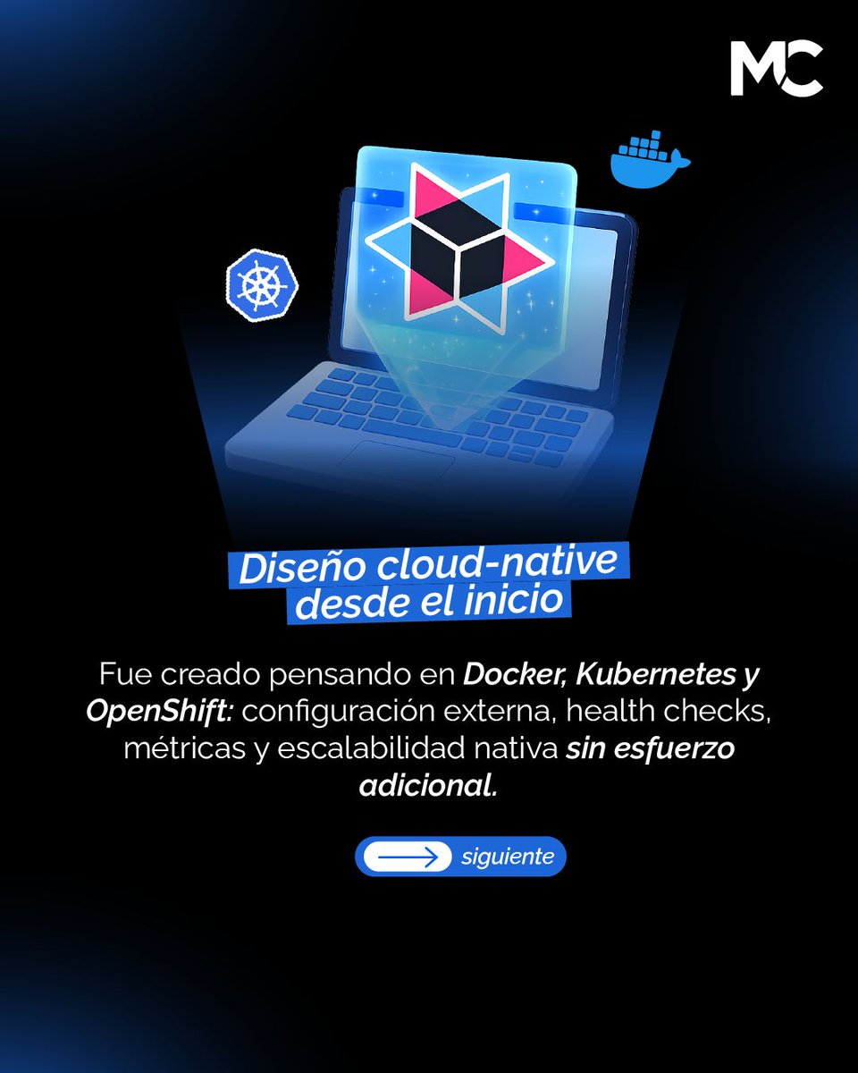 mitocode's tweet image. Quarkus no se volvió tendencia por casualidad 🚀. Descubre las 5 características clave que explican por qué Quarkus ganó tanta popularidad este año 👀 👉🏼

✅ Quarkus Developer
📆 Inicio: 15 de Enero
📲 buff.ly/ftI2srW
.
#mitocode #programacion #quarkus