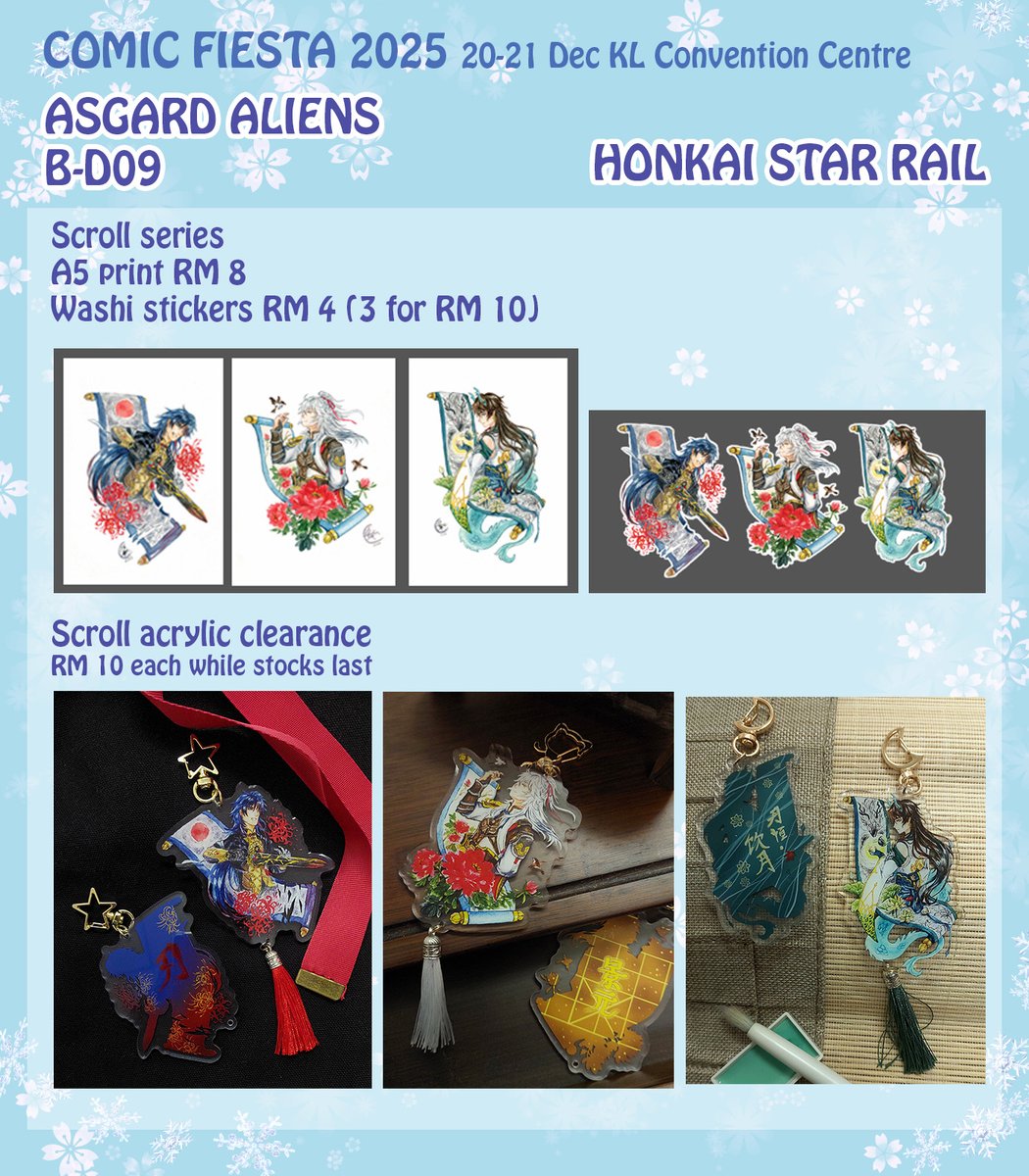 atsyrea's tweet photo. Finally Comic Fiesta catalogue (1/?)
ASGARD ALIENS at B-D09
HSR, Nier:Automata, Lord of Mysteries, FFXIV, GSGW, MBTI
There might be last minute additions, do visit us!
Some stuff are limited so if interested just PM...
#cf2025 #comicfiesta2025catalogue #comicfiesta2025 https://t.co/ncg2olpEOR