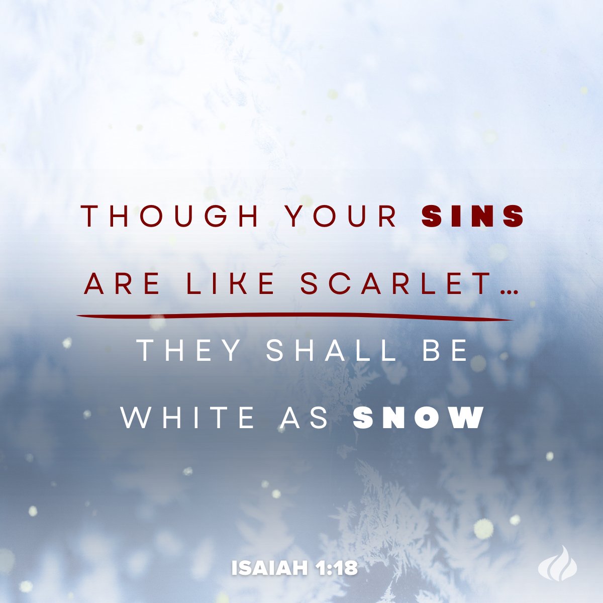 That's what the love of Jesus does - makes us white as snow ❄️ 

#godlovesyou #jesus #gift #forgiveness #thankyoujesus #christmas #salvation #amen #hallelujah #goodnews #snow
