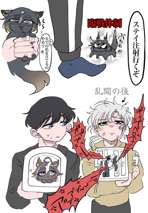 ステイ猫vs注射 