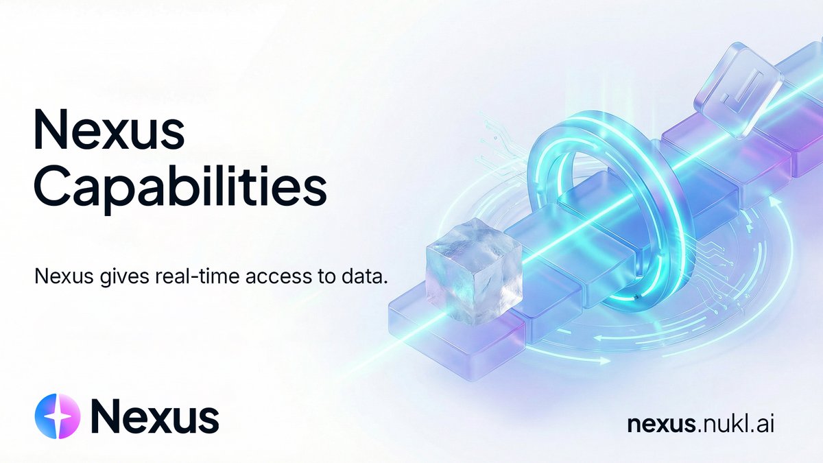NuklaiData's tweet image. AI without trust is unusable for enterprises.
Nexus gives real-time access to data, Helix guarantees every access and transformation is verifiable on-chain. Together, they deliver something the market lacks: end-to-end, auditable AI decisions fully reliable 
$NAI #OpenForBusiness
