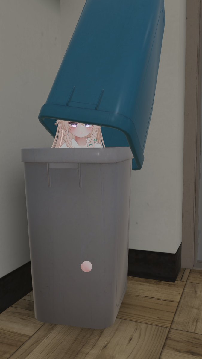 oddnit's tweet image. 이렇게 있으면 안들키겠지...?

こうしていればバレないよね？