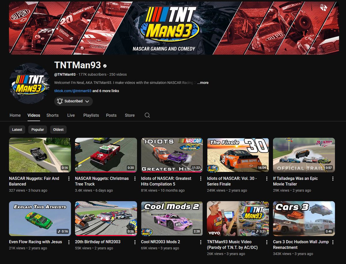 TNTMan93 is uploading videos again, what fuckin' year is it???