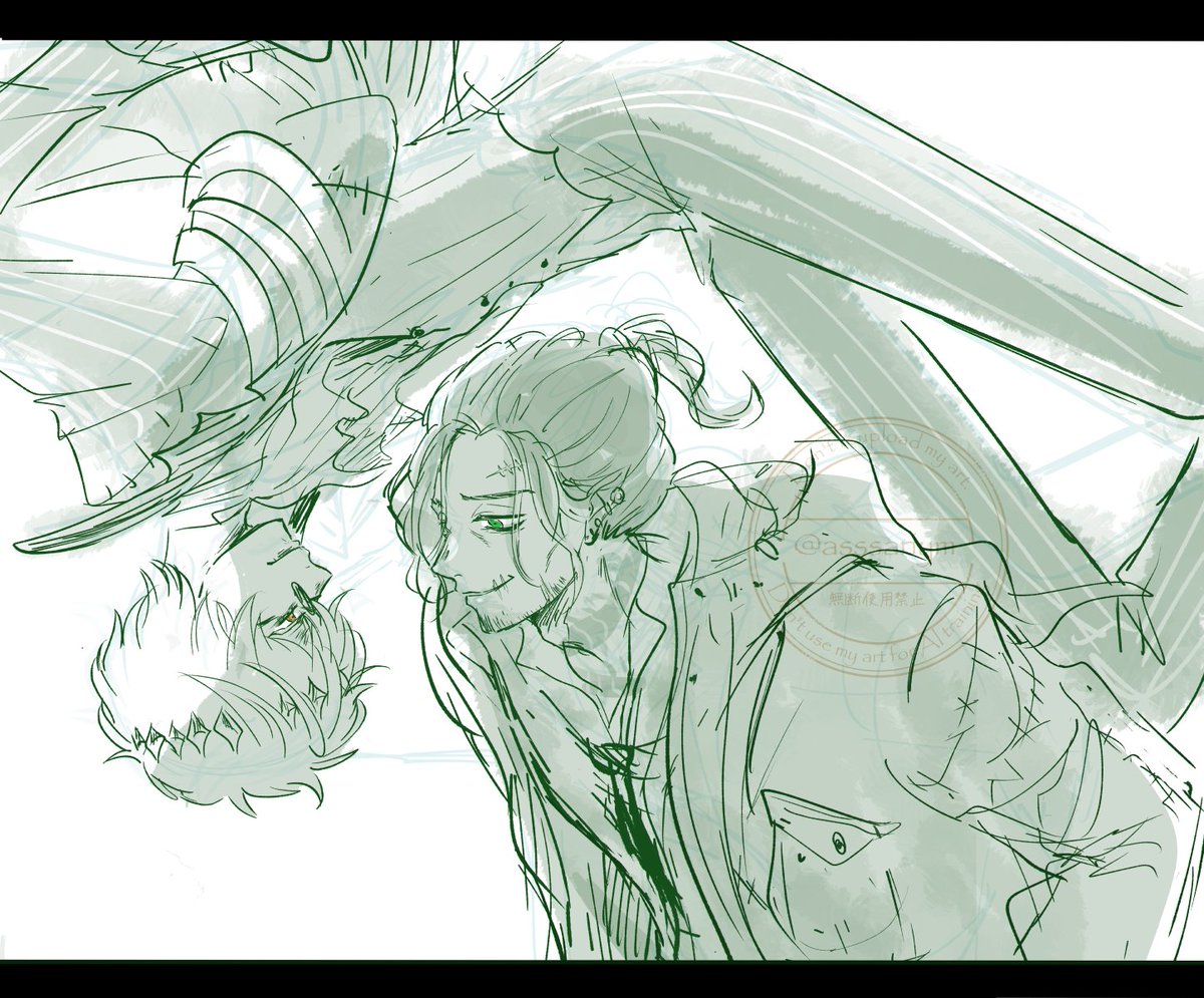 イベ前に描いてた🎃🪙の幻覚を改めてしみじみ見ている