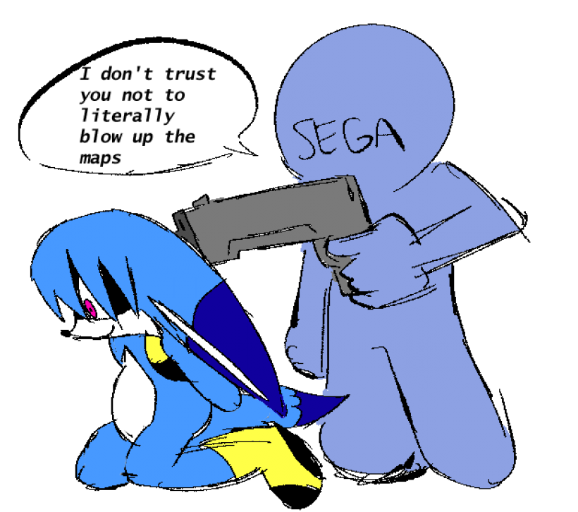 Bobbutterbutt's tweet image. thank you for surge. her brother got in trouble at the door #SonicRumble