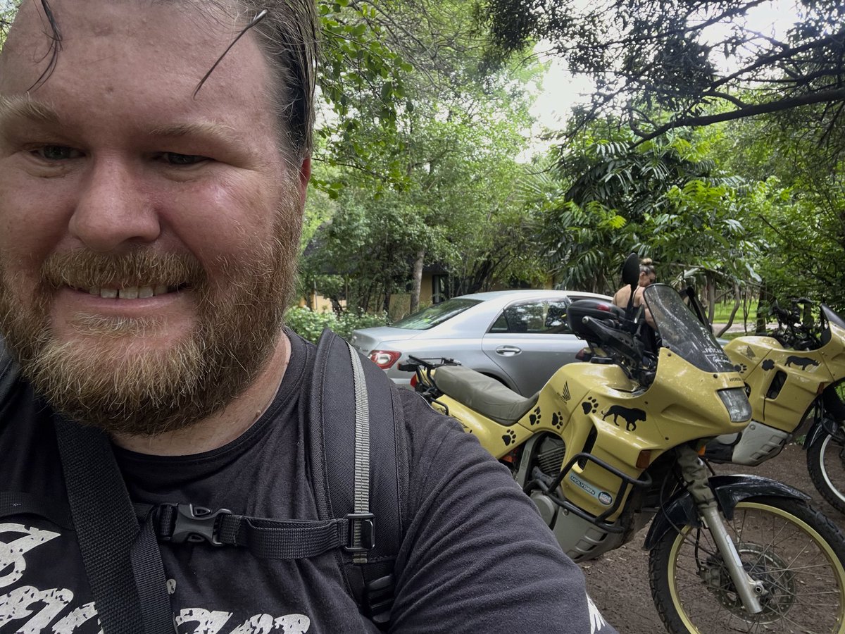 Farewell to Custard, the 1996 Honda Transalp that’s been my faithful companion for the last six days. You were brilliant, you didn’t give a moment of trouble and we didn’t get eaten by lions. Thank you!  #zambia